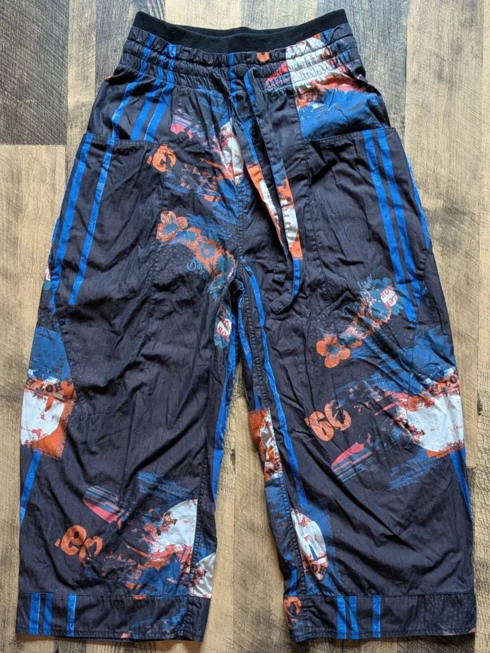 Free People Movement Floral Printed Fresh Start Pants XS Black